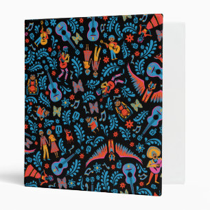 Disney Pixar Coco Colorful Character Pattern Binder