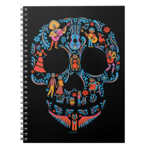 Disney Pixar Coco   Colorful Sugar Skull Notebook