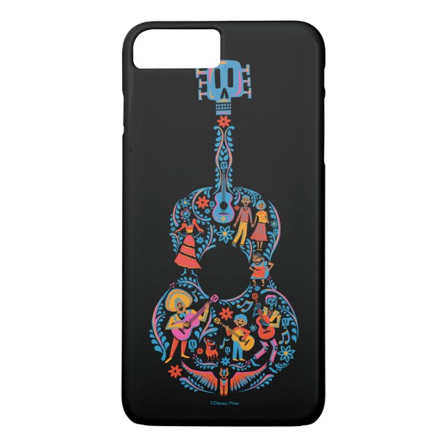 Disney Pixar Coco | Colourful Character Guitar Case-Mate iPhone Case (Back)