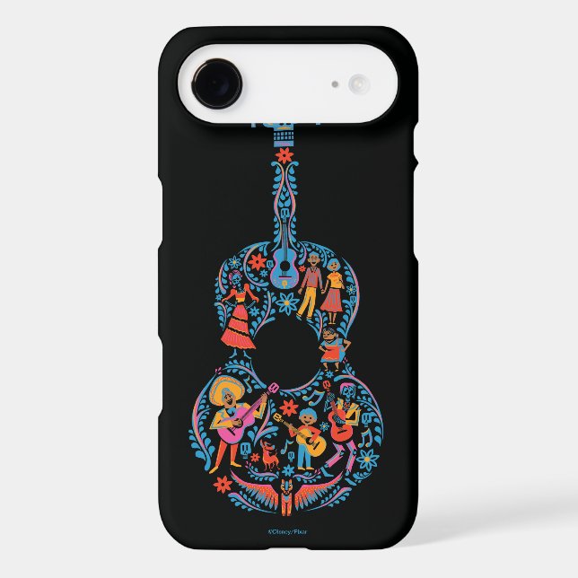 Disney Pixar Coco | Colourful Character Guitar Case-Mate iPhone Case (Back)