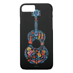 Disney Pixar Coco   Colourful Character Guitar iPhone 8/7 Case