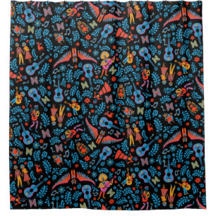 Disney Pixar Coco   Colourful Character Pattern