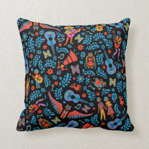 Disney Pixar Coco Colourful Character Pattern Throw Pillow