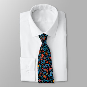 Disney Pixar Coco   Colourful Character Pattern Tie