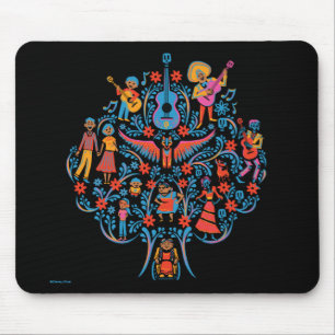 Disney Pixar Coco   Colourful Character Tree Mouse Pad