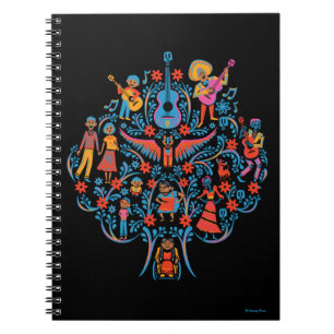 Disney Pixar Coco   Colourful Character Tree Notebook
