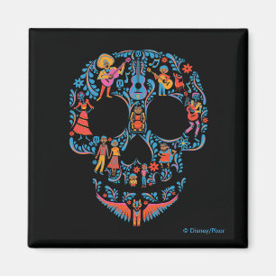 Disney Pixar Coco Colourful Sugar Skull Magnet