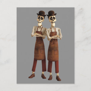 Disney Pixar Coco Cool Twin Skeletons Postcard