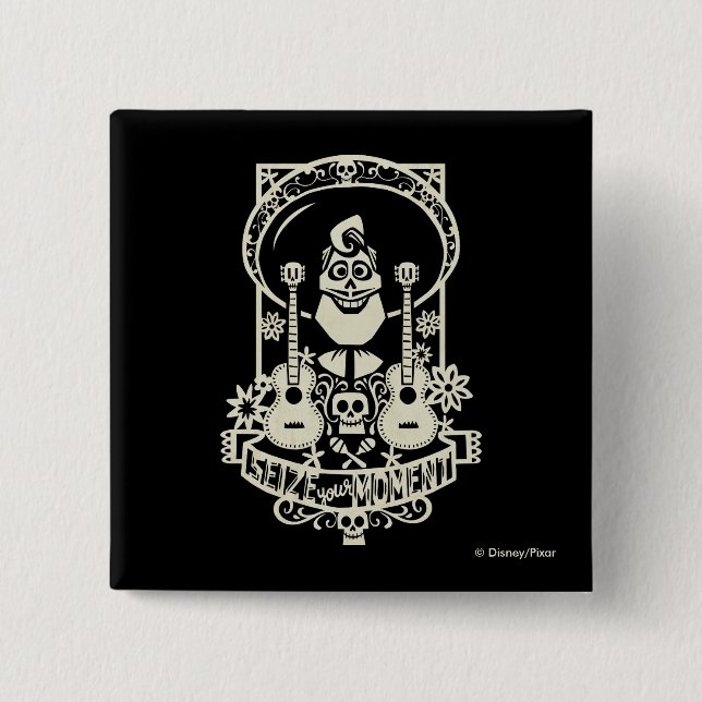 Disney Pixar Coco | Ernesto - Funny Quote 2 Inch Square Button (Front)