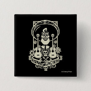 Disney Pixar Coco Ernesto - Funny Quote 2 Inch Square Button