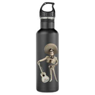 Disney Pixar Coco   Ernesto   Holding Guitar 710 Ml Water Bottle