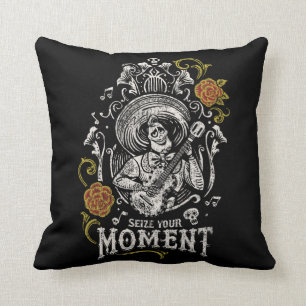 Disney Pixar Coco   Ernesto   Inspirational Quote Throw Pillow
