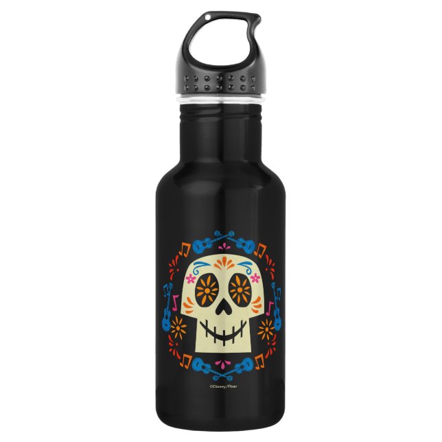 Disney Pixar Coco | Gothic Sugar Skull 532 Ml Water Bottle (Front)