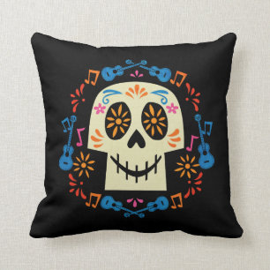 Disney Pixar Coco Gothic Sugar Skull Throw Pillow