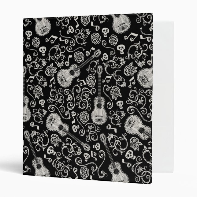 Disney Pixar Coco | Guitar & Rose Pattern Binder (Front/Inside)