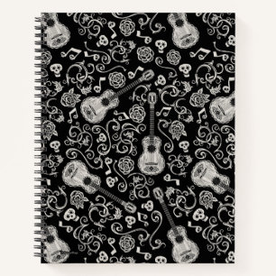 Disney Pixar Coco   Guitar & Rose Pattern Notebook