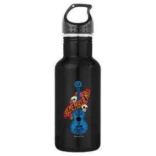 Disney Pixar Coco   Guitar Sugar Skulls Typography 532 Ml Water Bottle