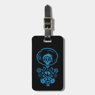 Disney Pixar Coco   Hector   Guitar Silhouette Luggage Tag