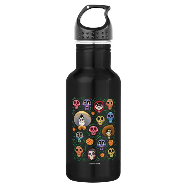 Disney Pixar Coco | Land of the Dead - Sugar Skull 532 Ml Water Bottle (Front)