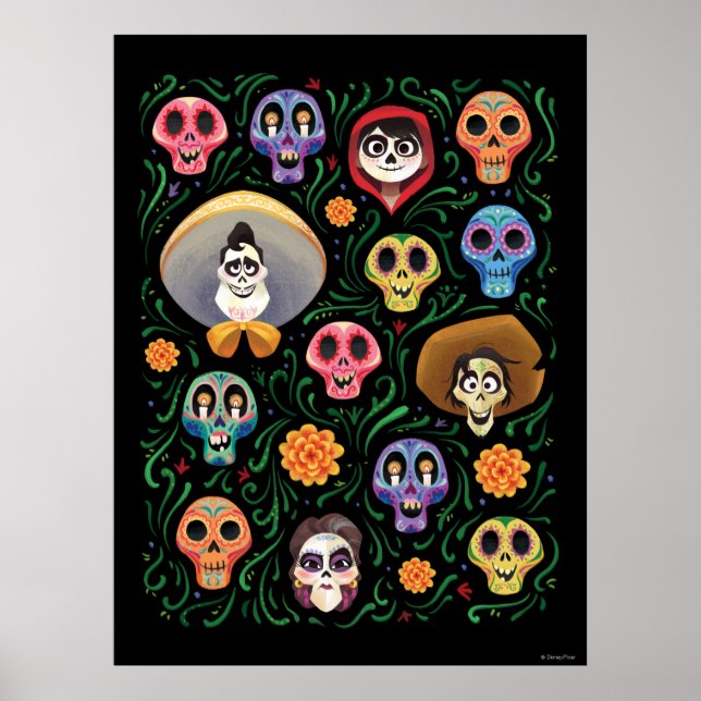 Disney Pixar Coco | Land of the Dead - Sugar Skull Poster (Front)