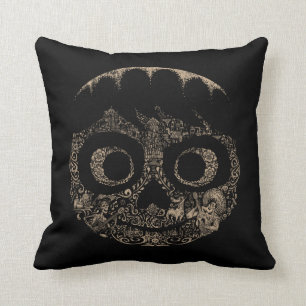 Disney Pixar Coco Miguel Ornate Skull Graphic Throw Pillow