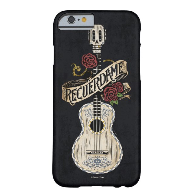 Disney Pixar Coco | Rustic Recuerdame Guitar Case-Mate iPhone Case (Back)