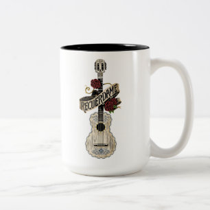 Disney Pixar Coco   Rustic Recuerdame Guitar Two-Tone Coffee Mug