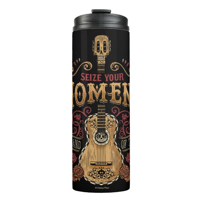 Disney Pixar Coco | "Seize Your Moment" Quote Thermal Tumbler (Front)