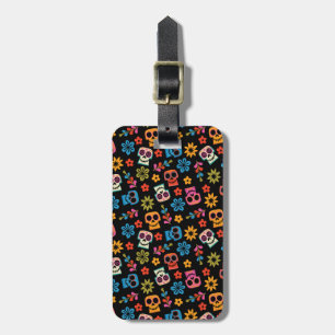 Disney Pixar Coco   Sugar Skull & Floral Pattern Luggage Tag