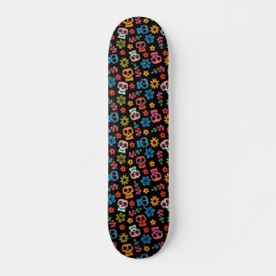 Disney Pixar Coco Sugar Skull & Floral Pattern Skateboard