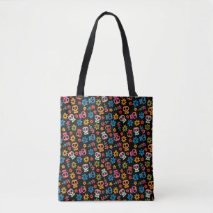Disney Pixar Coco Sugar Skull & Floral Pattern Tote Bag