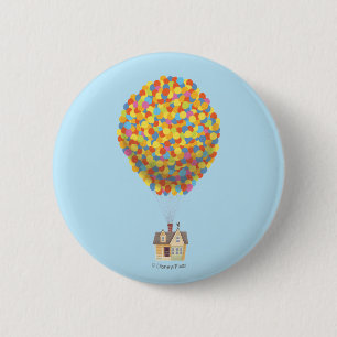 Disney Pixar UP   Balloon House Pastel 2 Inch Round Button