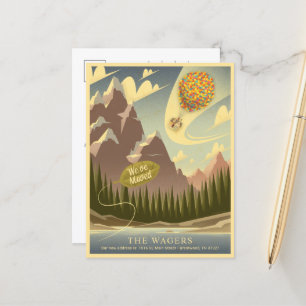 Disney Pixar UP   Balloon House - We've Moved Post Postcard