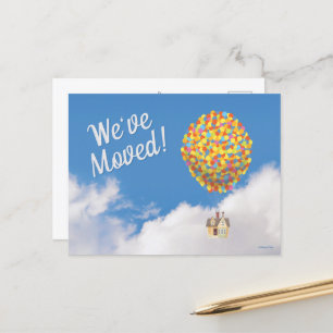 Disney Pixar UP   Balloon House - We've Moved Post Postcard