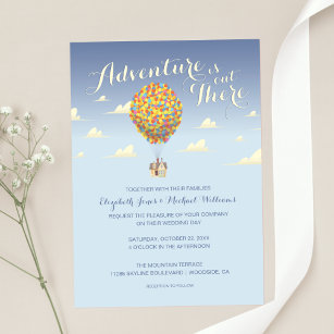 Disney Pixar Up Wedding   Adventure is Out There C Invitation