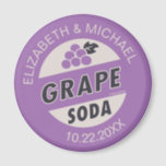 Disney Pixar Up Wedding | Grape Soda Magnet<br><div class="desc">Create your "happy ever after" and remember that "adventure is out there" thanks to this charming Up inspired design brought to you by Disney/Pixar. A purple treat, some cool grape soda is the theme brought to fruition here. Set in striking typography that is sure to grab attention. Something cute to...</div>