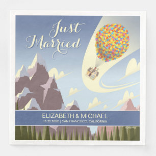 Disney Pixar Up Wedding Napkin