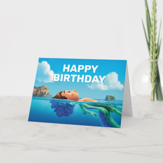 Disney Pixar's Luca Birthday  Card (Front)