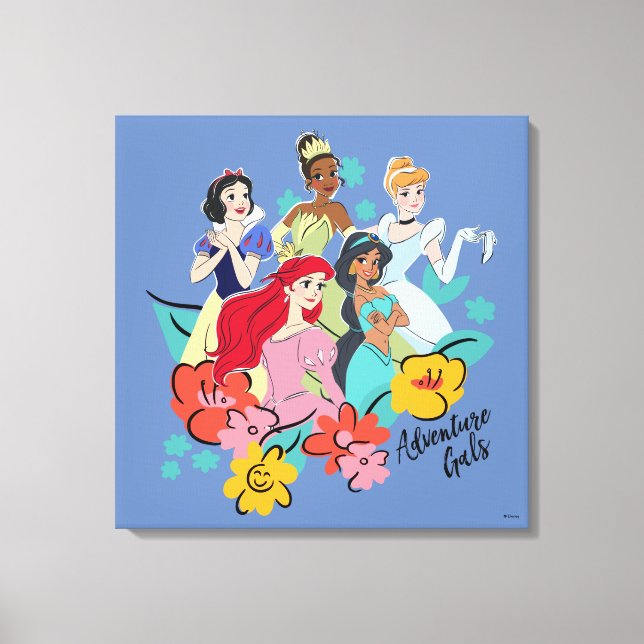 Disney Princess Adventure Gals Canvas Print (Front)
