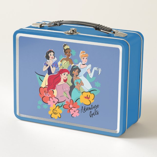 Disney Princess Adventure Gals Metal Lunch Box (Front)