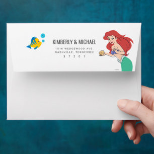 Disney Princess Ariel Birthday  Envelope