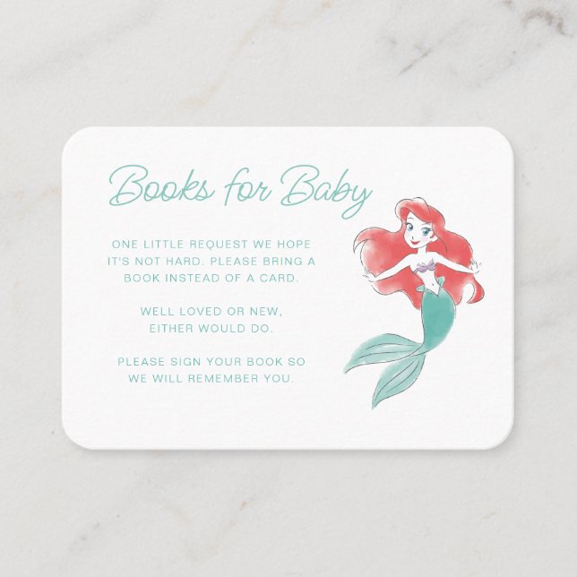 Disney Princess Ariel Books for Baby Insert Card (Front)