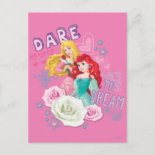 Disney Princess   Aurora and Ariel Postcard