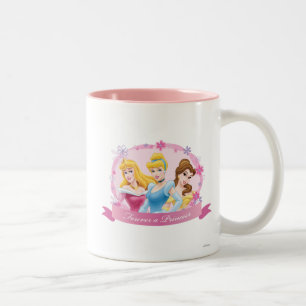 Disney Princess   Aurora, Cinderella and Belle Two-Tone Coffee Mug
