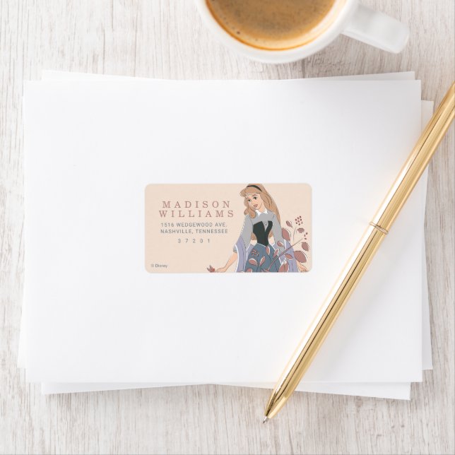 Disney Princess Aurora | Floral Birthday Label (Insitu)