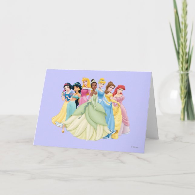 Disney Princess | Aurora, Tiana, Cinderella Centre Card (Front)