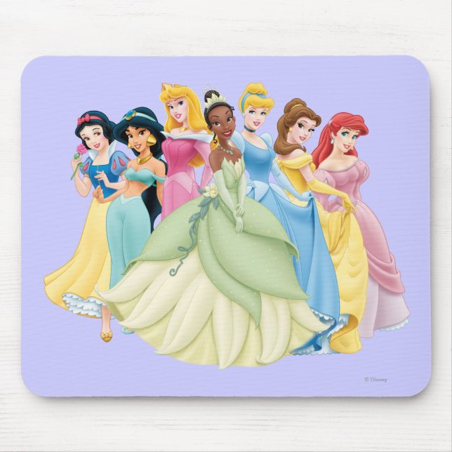 Disney Princess | Aurora, Tiana, Cinderella Centre Mouse Pad (Front)
