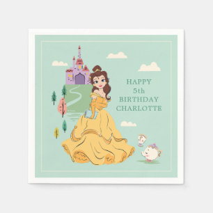 Disney Princess Belle l Girls Birthday Napkin