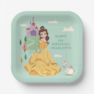 Disney Princess Belle l Girls Birthday Paper Plate