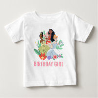 Disney Princess Birthday Floral Collage